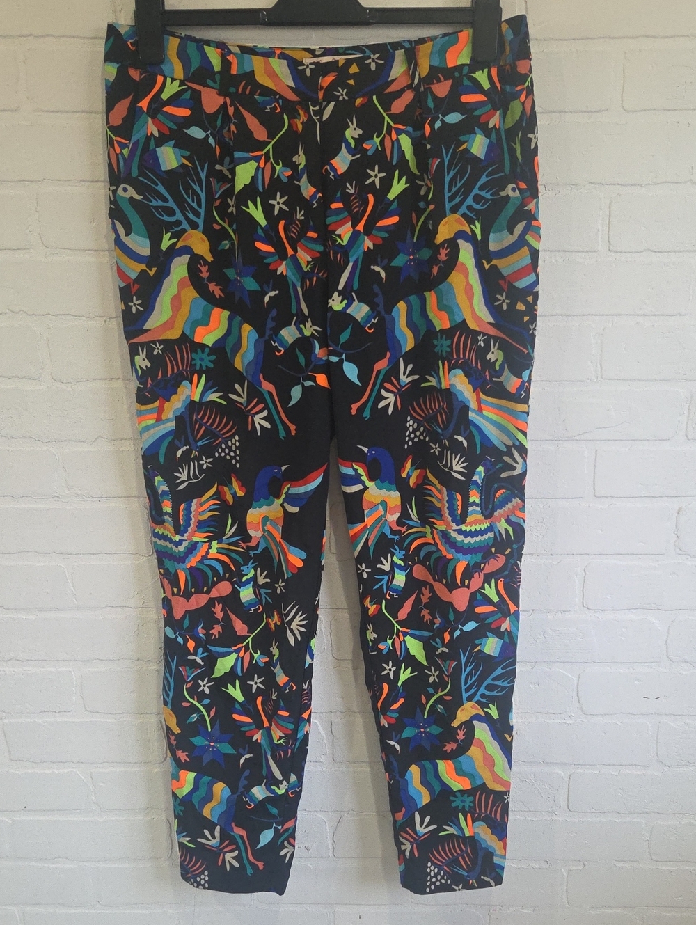 Mara Hoffman Multicolor Animal Print Trousers